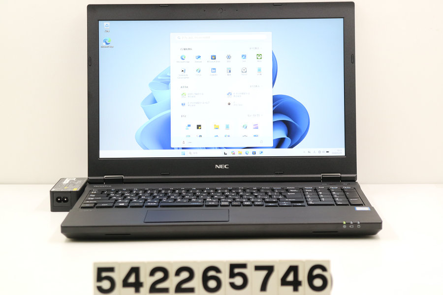 NEC パソコン-VKT16XZG4 Core i5 8250U 1.6GHz/8GB/128GB(SSD)/ヴィデオディスク/15.6W/FHD(1920x1080)/RS232C/Win11【中古】【20260603】