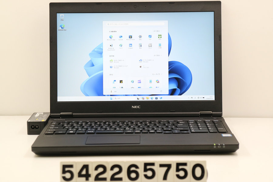 NEC パソコン-VKT16XZG4 Core i5 8250U 1.6GHz/8GB/128GB(SSD)/ヴィデオディスク/15.6W/FHD(1920x1080)/RS232C/Win11【中古】【20260603】