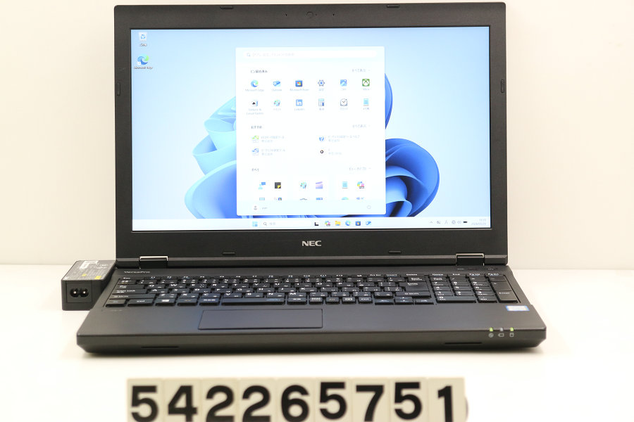 NEC パソコン-VKT16XZG4 Core i5 8250U 1.6GHz/8GB/128GB(SSD)/ヴィデオディスク/15.6W/FHD(1920x1080)/RS232C/Win11【中古】【20260603】
