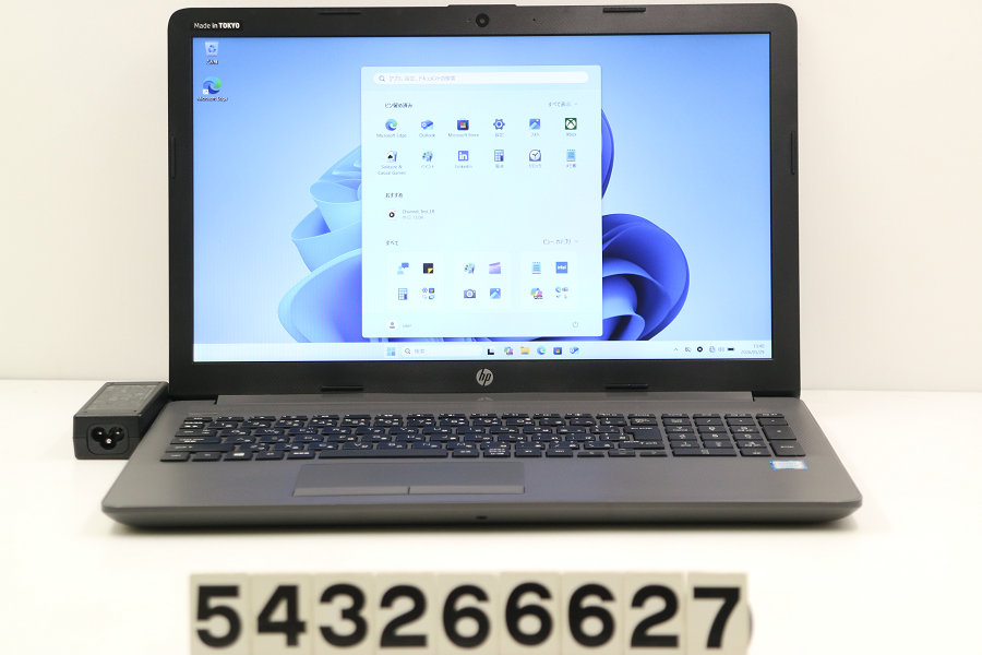 hp 250 G7 Core i5 8265U 1.6GHz/8GB/256GB(SSD)/Multi/15.6W/FHD(1920x1080)/Win11【中古】【20260603】