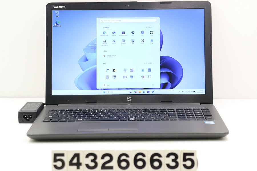 hp 250 G7 Core i5 8265U 1.6GHz/8GB/256GB(SSD)/Multi/15.6W/FHD(1920x1080)/Win11【中古】【20260603】
