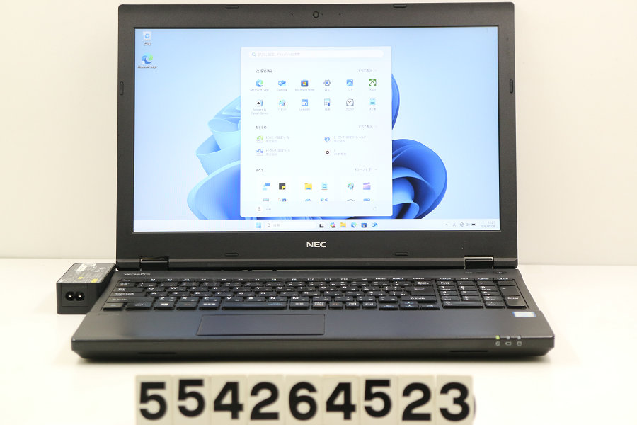 NEC パソコン-VKT16XZG4 Core i5 8250U 1.6GHz/8GB/256GB(SSD)/ヴィデオディスク/15.6W/FHD(1920x1080)/RS232C/Win11 画面キズあり【中古】【20260603】