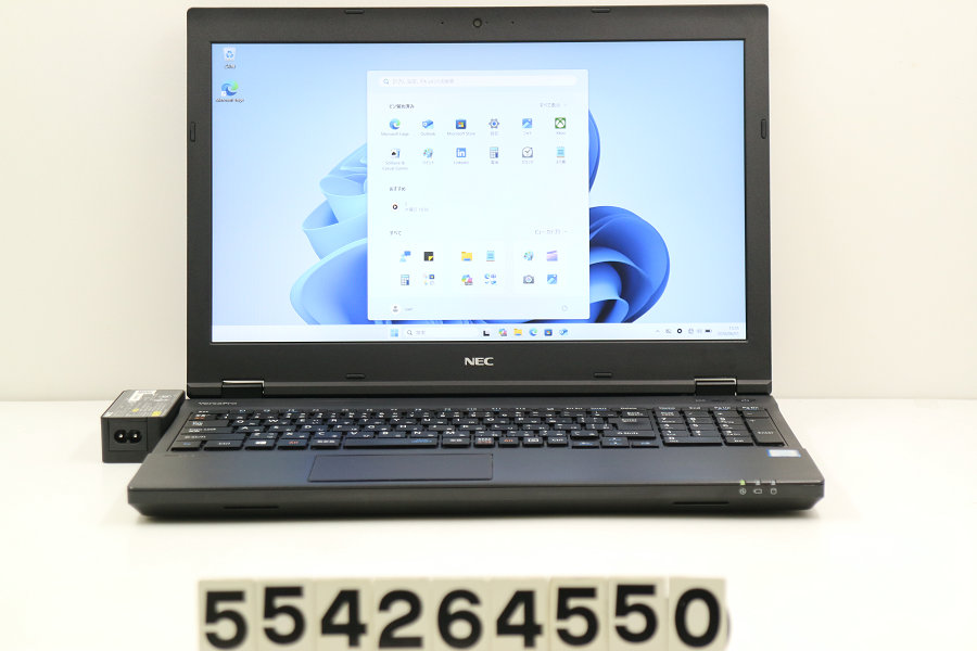 NEC マイコン-VKT16XZG4 Core i5 8250U 1.6GHz/8GB/256GB(SSD)/ヴィデオディスク/15.6W/FHD(1920x1080)/RS232C/Win11【中古】【20260603】