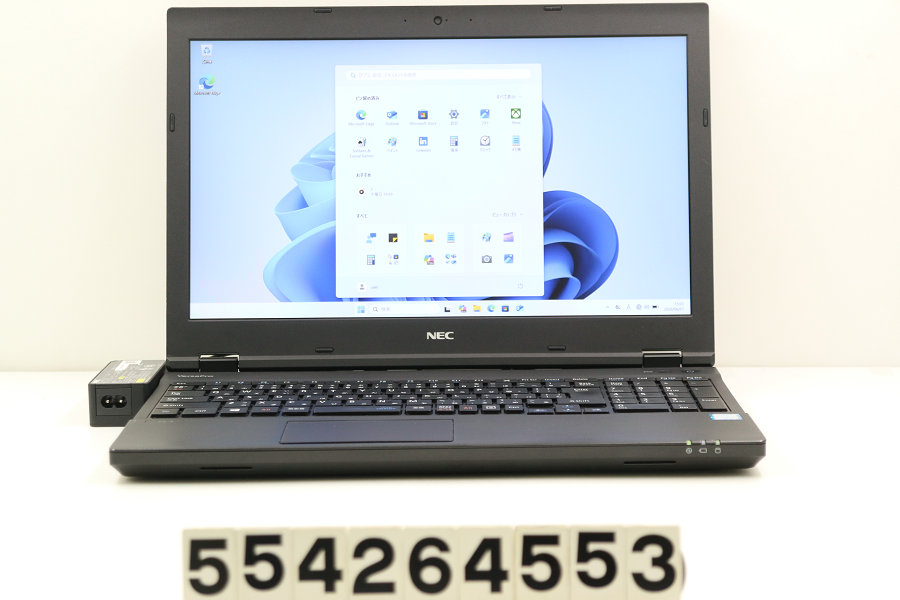 NEC パソコン-VKT16XZG4 Core i5 8250U 1.6GHz/8GB/256GB(SSD)/ヴィデオディスク/15.6W/FHD(1920x1080)/RS232C/Win11 VGAサビあり【中古】【20260603】