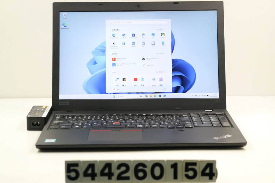 LENOVO ThinkPad L580 Core i5 8250U 1.6GHz/8GB/256GB(SSD)/15.6W/FHD(1920x1080)/Win11 足懸かり文字記号消えあり【中古】【20260611】