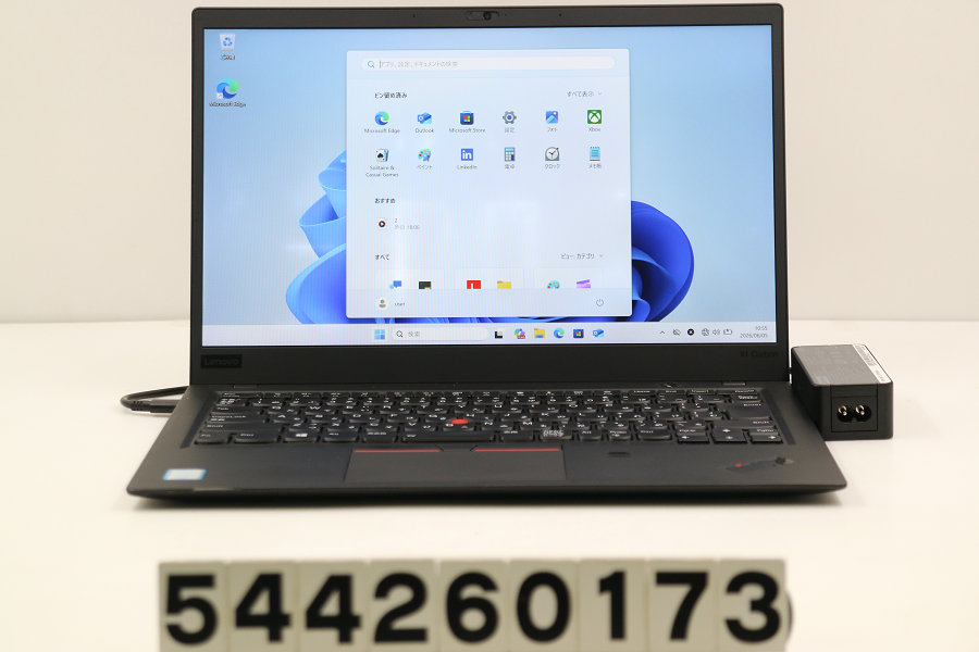 LENOVO ThinkPad X1 Carbon 6th Gen Core i5 8250U 1.6GHz/8GB/256GB(SSD)/14W/FHD(1920x1080)/Win11 画面シミあり【中古】【20260611】
