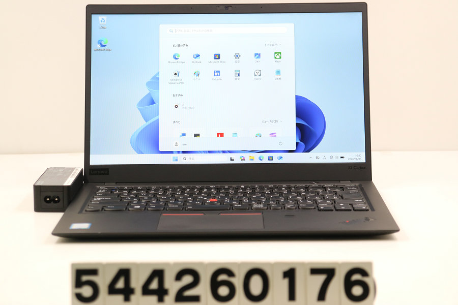 LENOVO ThinkPad X1 Carbon 6th Gen Core i5 8250U 1.6GHz/8GB/256GB(SSD)/14W/FHD(1920x1080)/Win11 画面キズあり【中古】【20260611】