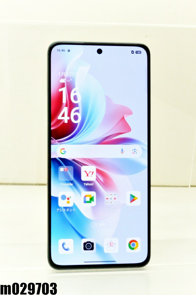 白ロム Y!mobile SIMフリー OPPO Reno11 A 128GB Android15 ダークグリーン A401OP 初期化済 【m029703】【中古】【K20260203】