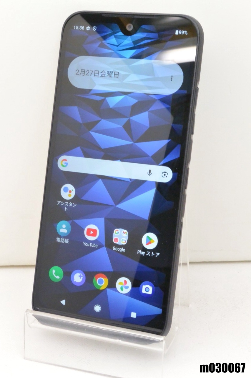 白ロム au SIMフリー 京セラ DIGNO SX3 64GB Android15 ブラック KYG02 初期化済 【m030067】【中古】【K20260227】