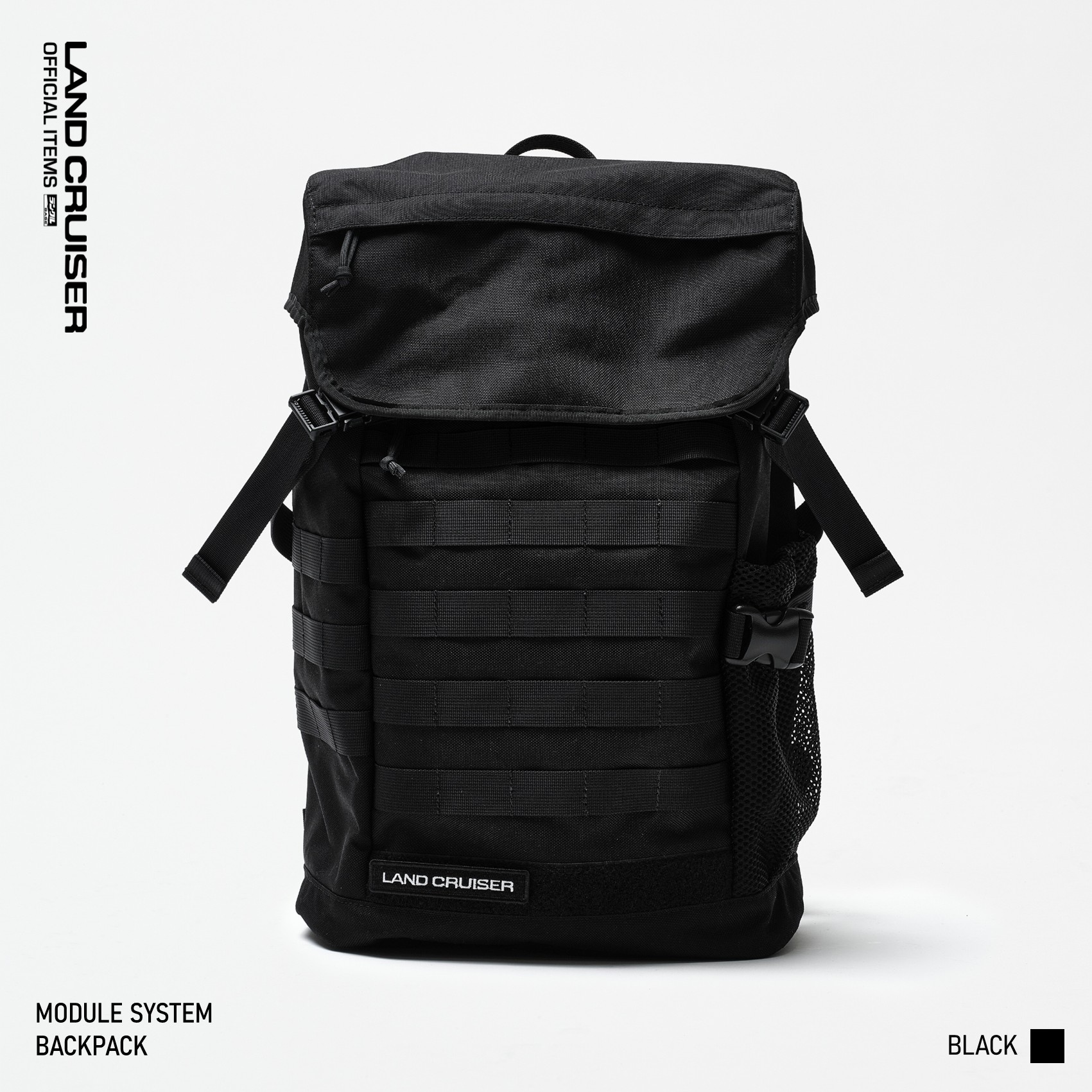 【TOYOTA公式】モジュール システム バックパック MODULE SYSTEM BACKPACK フリーサイズ/BLACK ランドクルーザー ランクル land cruiser トヨタ TOYOTA オフィシャル official|LAND CRUISER OFFICIAL ITEMS