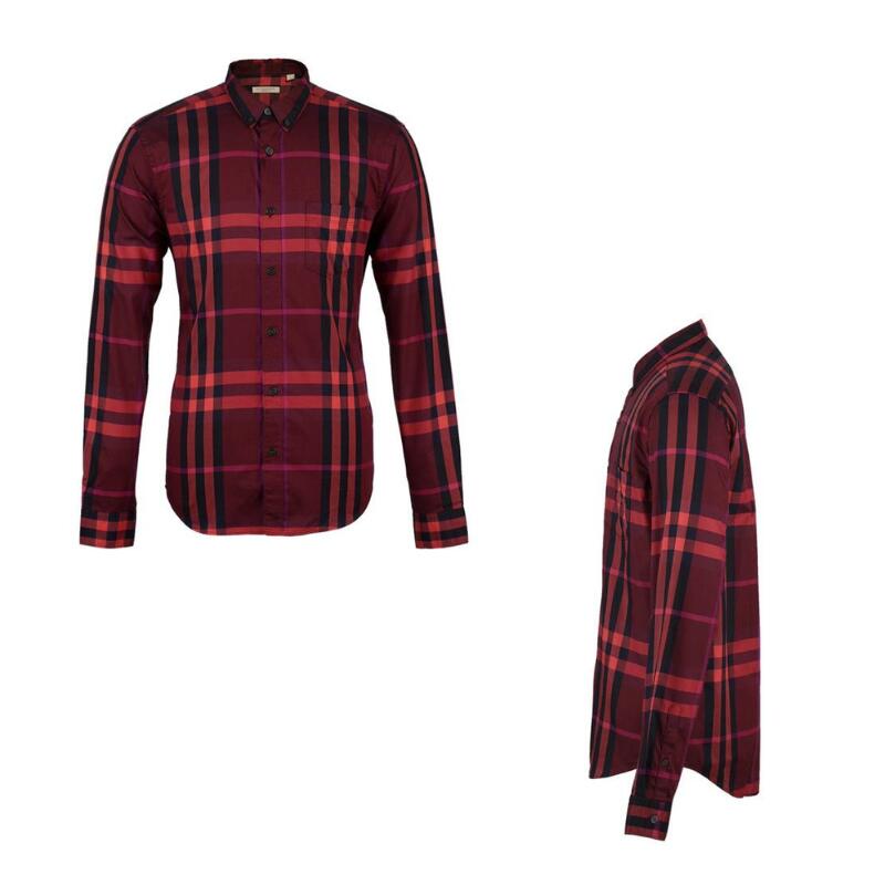 赤ちょうちんバリーBURBERRY メンズ 赤いこと プルオーバー 3929743 6139B MAROON【並行輸入品】【新古品・未当て嵌める品】