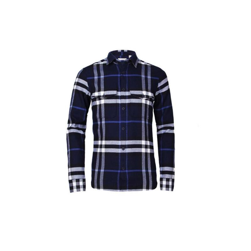 バーバリーBURBERRY メンズ ダークブルー シャツ 3942162 4100B NAVY【並行輸入品】【新古品・未使用品】|TCONNECTオンラインストア