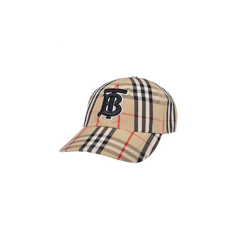 バーバリーBURBERRY TB メンズモノグラム ヴィンテージチェックキャップ 8068032 A7028 ARCHIVEBEIGE【並行輸入品】【新古品・未使用品】｜TCONNECTオンラインストア