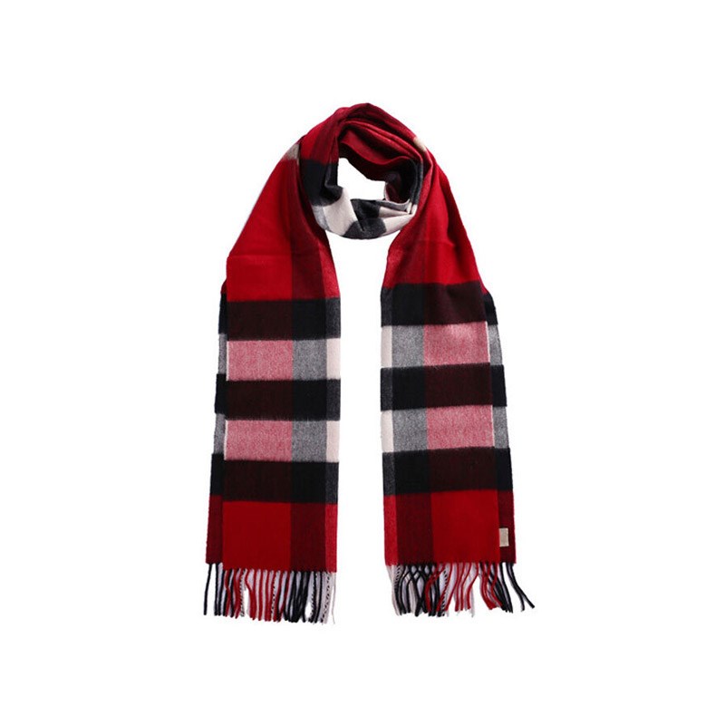 赤ちょうちんバリーBURBERRY MUFFLER レディースえり巻き 3953995 6045B PARADE-RED【並行輸入品】【新古品・未当て嵌める品】