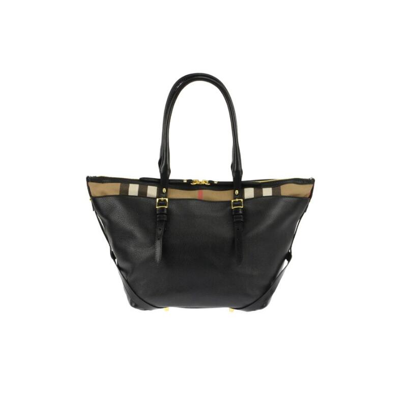 赤ちょうちんバリーBURBERRY レディース 黒いこと ハンドバック 3903381 0010T BLACK【並行輸入品】【新古品・未当て嵌める品】