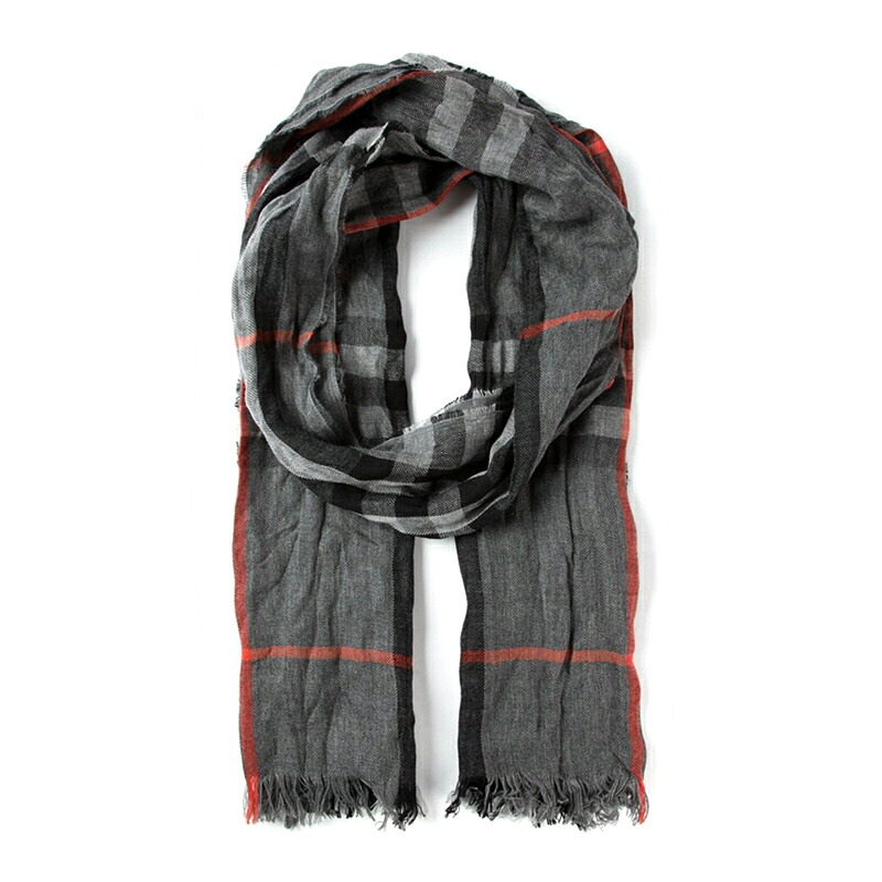 赤ちょうちんバリーBURBERRY SCARF レディースえり巻き 3942873 0320T MID-GREY【並行輸入品】【新古品・未当て嵌める品】