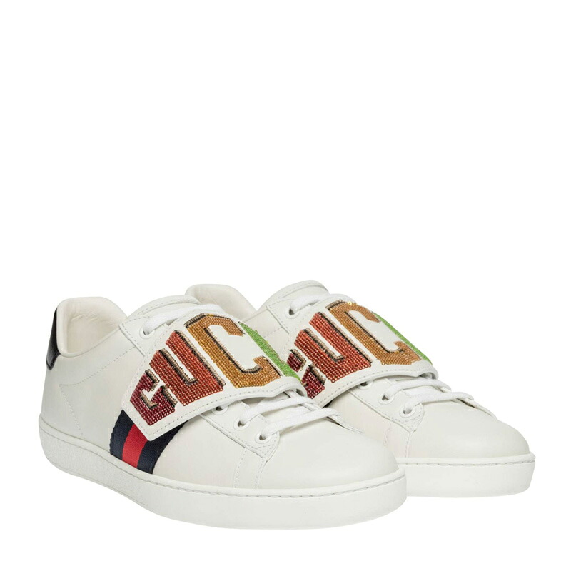 グッチ GUCCI レディース エース ロー 'グッチ パッチ' シューズ 525187 0FI10 9060【並行輸入品】【新古品・未使用品】|TCONNECTオンラインストア