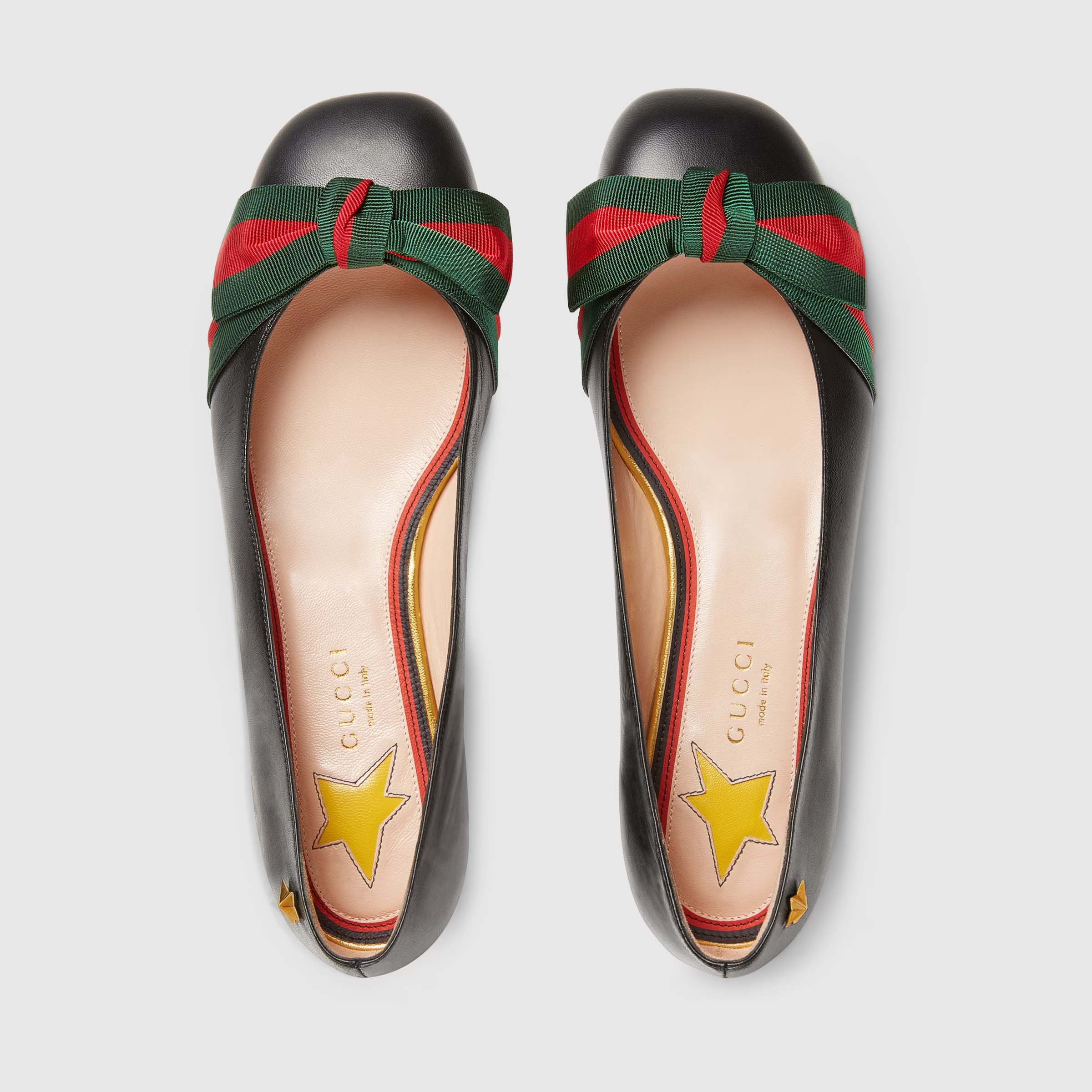 グッチ GUCCI レディース レザーフラットシューズ 432045 CQXS0 1060【並行輸入品】【新古品・未当てはめる品】