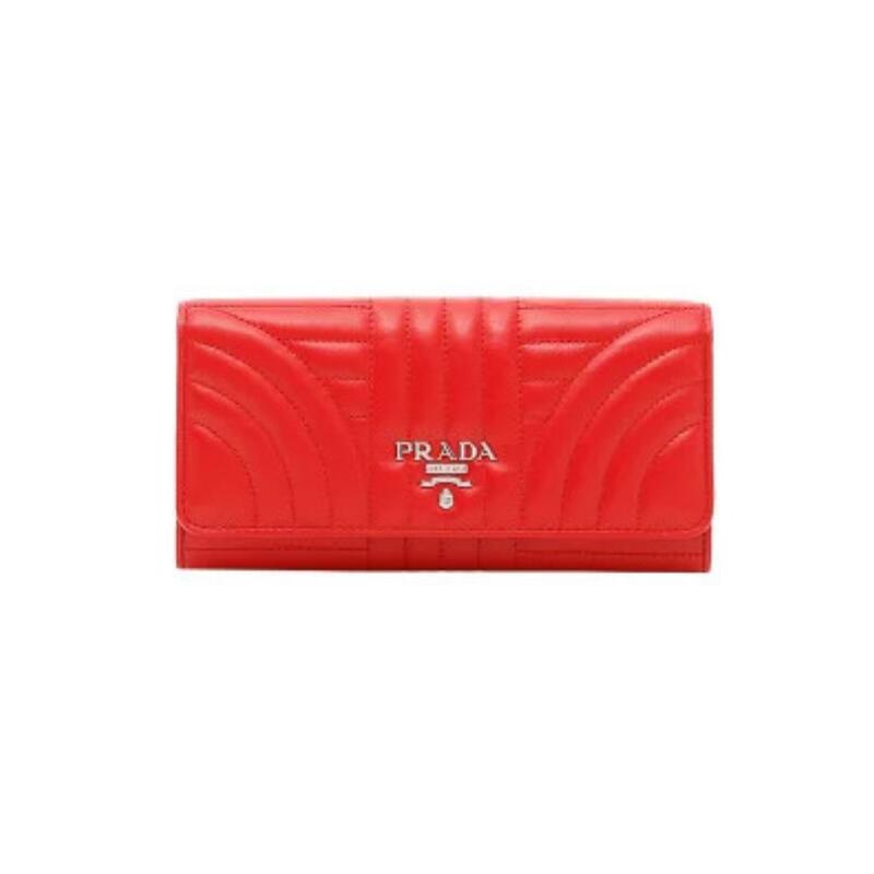 プラダ PRADA レディース 紙入れ 1MH132 2D91 ROSSO【並行輸入品】【新古品・未当て嵌める品】