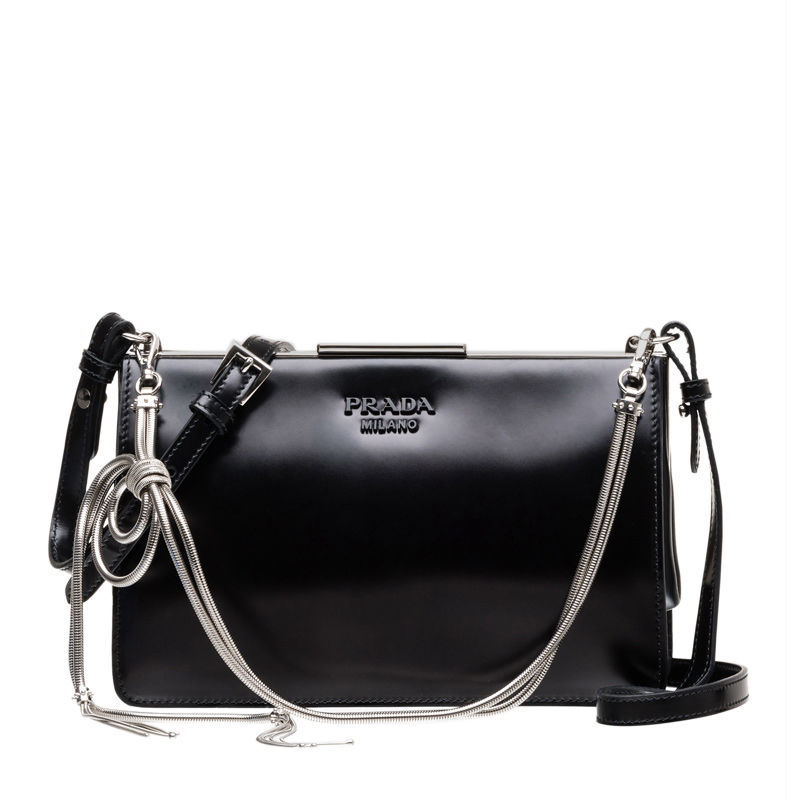 プラダ PRADA レディース ショルダーバッグ 1BK001 2EBU NERO【並行輸入品】【新古品・未当て嵌める品】 ショルダーバッグ・メッセンジャーバッグ-レディースバッグ-バッグ・小物・ブランド雑貨