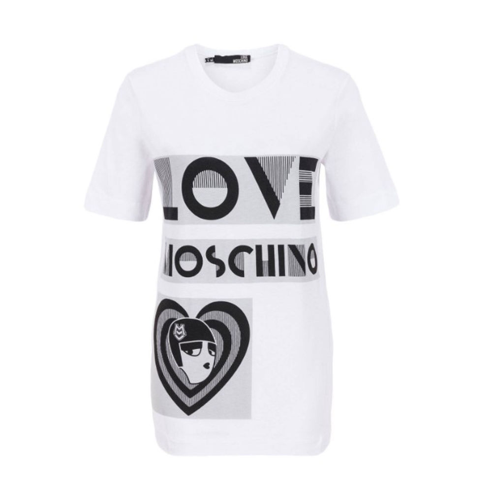 モスキーノ MOSCHINO LADIES T-SHIRT レディース T シャツ W4F1512 M3517 A00【並行輸入品】【新古品・未使用品】|TCONNECTオンラインストア