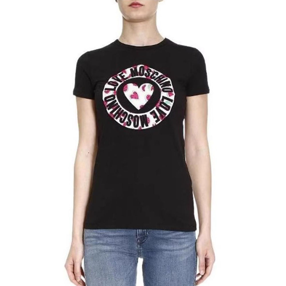 モスキーノ MOSCHINO LADIES T-SHIRT レディース T シャツ W4F7314 E1698 C74【並行輸入品】【新古品・未使用品】|TCONNECTオンラインストア