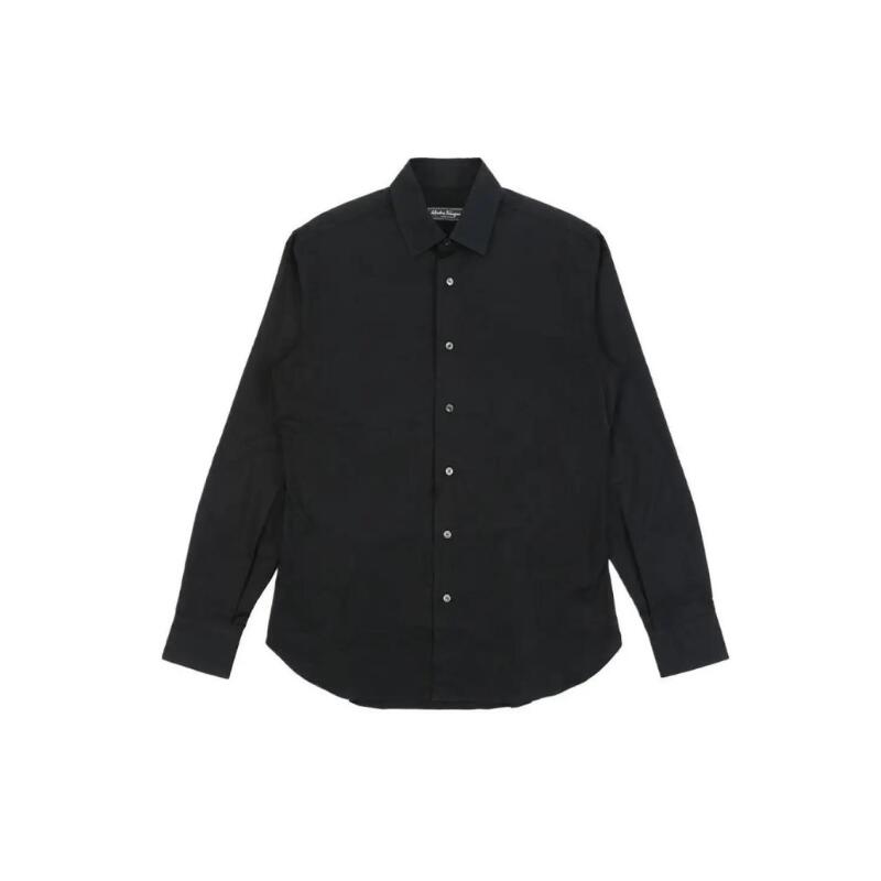 フェラガモ  FERRAGAMO メンズ ラペルプルオーバー 14-9067 0559668 NERO【並行輸入品】【新古品・未当て嵌める品】