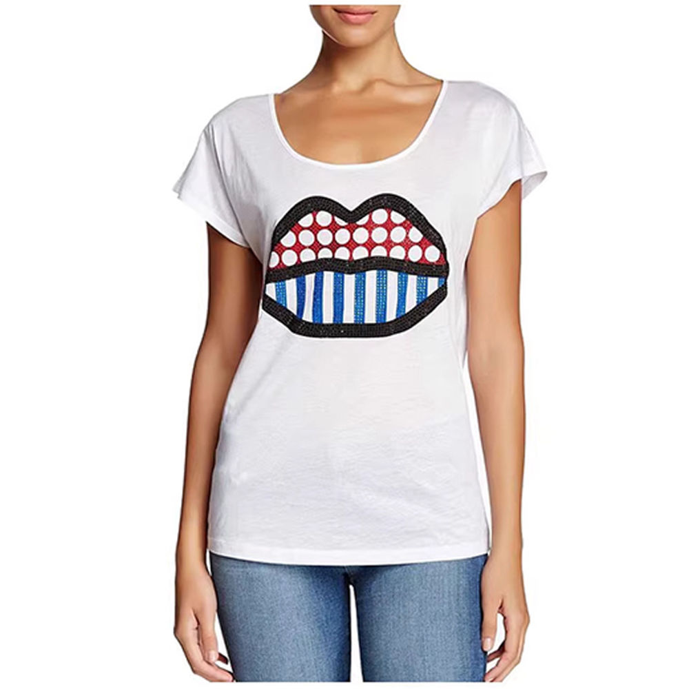 モスキーノMOSCHINO LADIES T-SHIRT レディース T プルオーバー W4G4117 M3049 A00【並行輸入品】【新古品・未当て嵌める品】 レディースファッション-トップス
