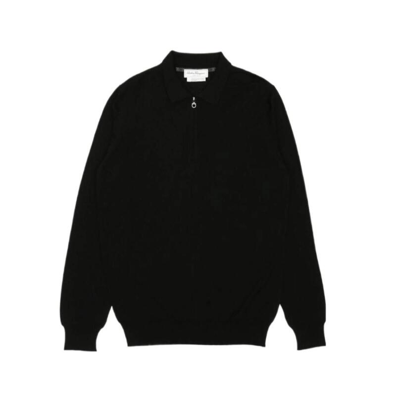 フェラガモ FERRAGAMO メンズ セミジッパーセーター 12-0453 0511214 NERO【並行輸入品】【新古品・未使用品】｜TCONNECTオンラインストア
