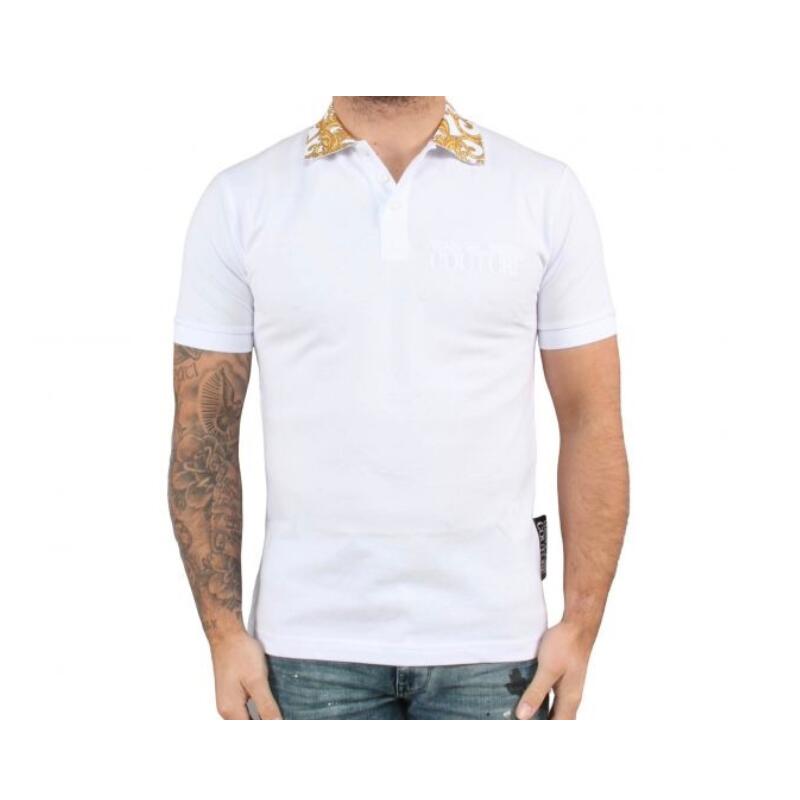 VERSACE ホワイト ポロシャツ L VERSACE ホワイト ポロシャツ L ヴェルサーチ(VERSACE) メンズ