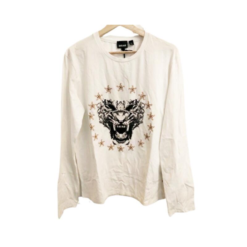 ジャストカヴァリ JUST CAVALLI メンズT プルオーバー S03GC0191 N20543 101【並行輸入品】【新古品・未当て嵌める品】