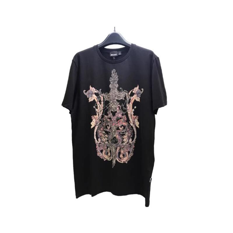 ジャストカヴァリ JUST CAVALLI メンズ T プルオーバー S03GC0191 N20543 900【並行輸入品】【新古品・未当て嵌める品】