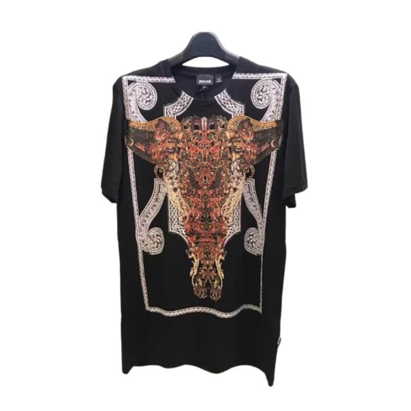 ジャストカヴァリ JUST CAVALLI メンズ T プルオーバー S03GC0185 N20663 900【並行輸入品】【新古品・未当て嵌める品】