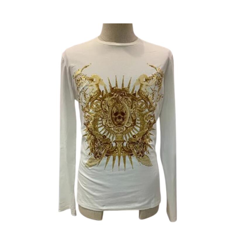 ジャストカヴァリ JUST CAVALLI メンズ T プルオーバー S03GC0210 N20543 101【並行輸入品】【新古品・未当て嵌める品】