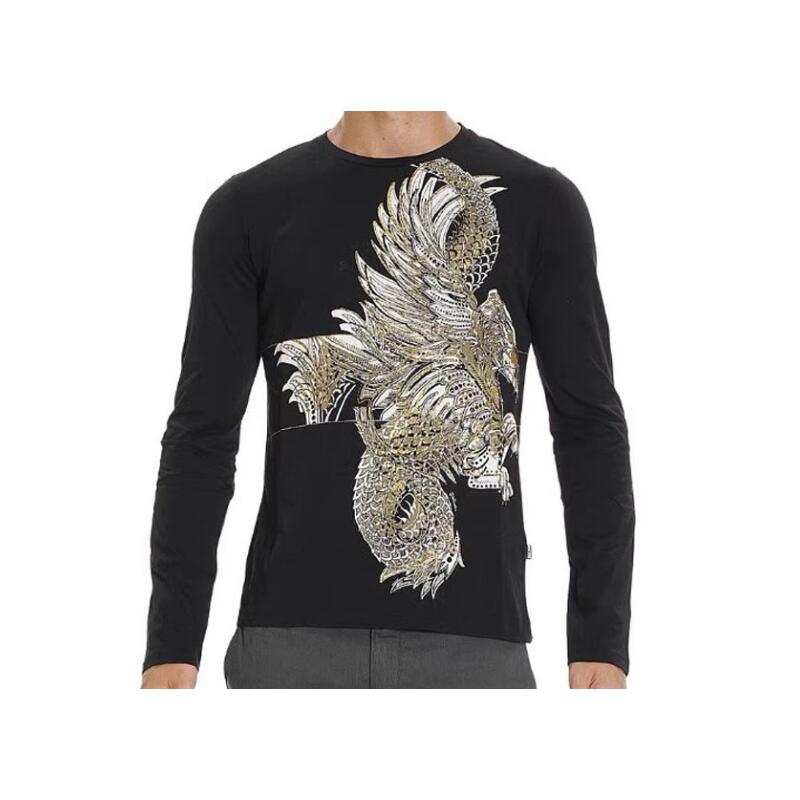 ジャストカヴァリ JUST CAVALLI メンズ T プルオーバー S03GC0298 N20663 900【並行輸入品】【新古品・未当て嵌める品】
