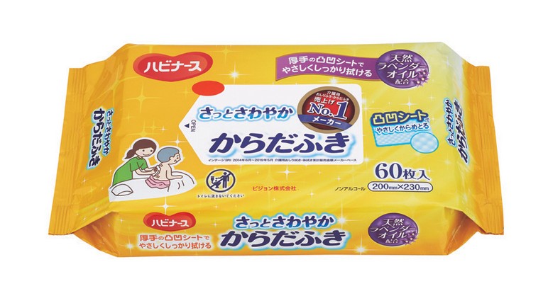 ＼26日23：59まで先着クーポン／【送料無料】【ピジョンタヒラ】さっとさわやか からだふき（60枚入） ケース 669200BC 厚手シート 破れにくい からだふき おしりふき 介護 介助 高齢者 ノンアルコール 無着色 004657｜介護ショップＹｏｕ＆Ａｉ