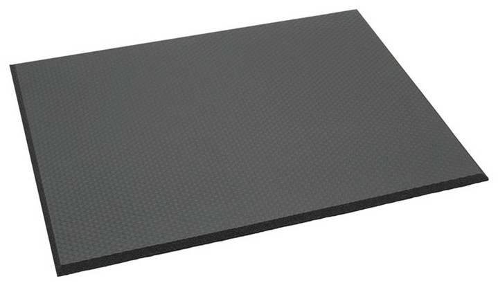 【メーカー取寄品】【山崎産業】ケアソフトH10 ブラック F-244 立ち仕事 立ち作業 足元 足 疲れ 冷え 軽減 疲労 つまづき防止 マット シート 275424