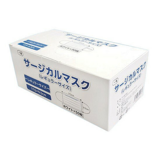 【送料無料】【メーカー直送品】【フィフティ・ヴィジョナリー】サージカルマスク白 ホワイト ケース FV-MS-003N 635508