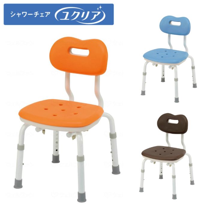 ＼17日23：59まで先着クーポン／【送料無料】【パナソニックエイジフリー】シャワーチェア ［ユクリア］ コンパクト スツール背付N PN-L41121BR 介護 入浴 開閉 簡単 風呂 椅子 風呂いす 風呂イス 入浴補助 シャワーベンチ 浴槽台 451392
