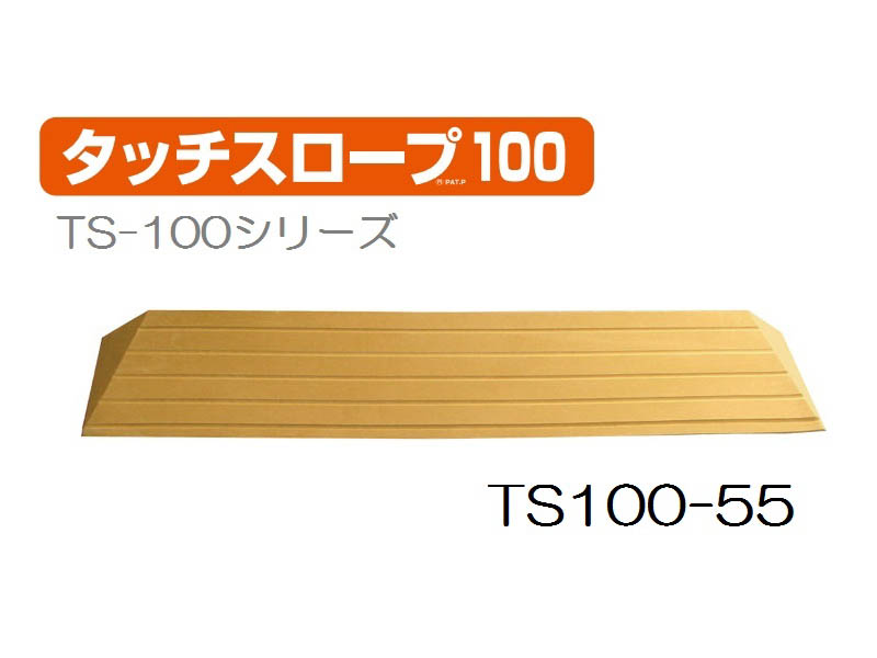 楽天市場】＼28日23:59まで先着クーポン／【あす楽15時】シンエイテクノ タッチスロープ TS100-55 幅100cm高さ5.5cm介護 介助  福祉用具 住宅改修 歩行関連 段差解消 スロープ バリアフリー リフォーム 住宅改修 生活支援用品 つまづき 防止 躓く 462006：介護ショップ  ...