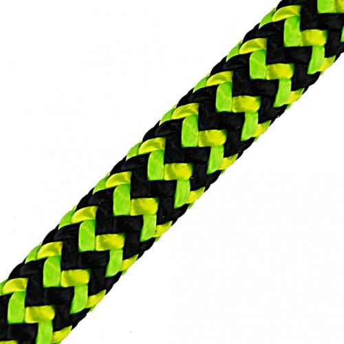 TREEPRO ネオンイエローΦ11.1mm 1EYE 45m ツリークライミングロープ ハンドスプライス 木登り アウトドア 林業 造園業 高所作業 アーボリスト