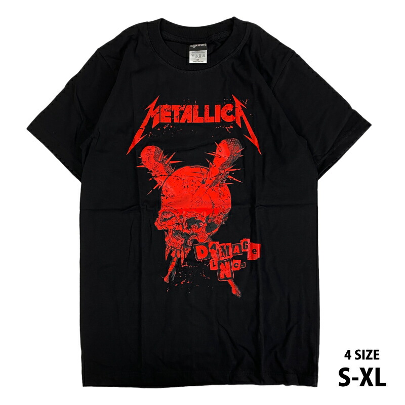 トラビススコット着用 メタリカ オジサン両面プリントTシャツ ブラック