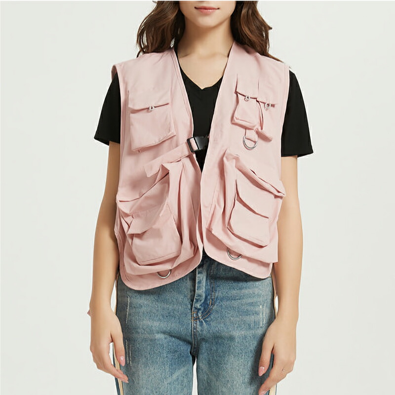フィッシングベスト レディース アウトドア 通気性 釣り L 多機能ベスト 全5色 Xxl Xl