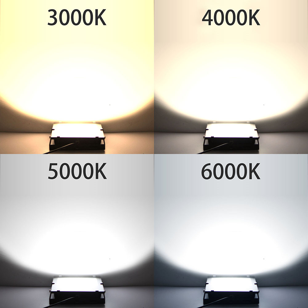 【楽天市場】【薄型 軽量 超爆光】LED投光器 100W 電球色（3000k) 昼白色（5000k） 昼光色（6000K）防水IP65 5M