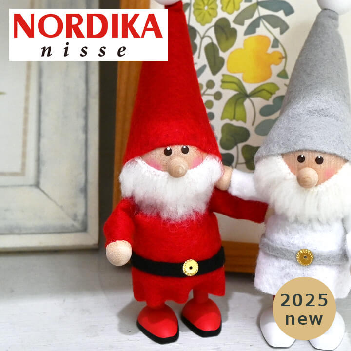 ノルディカニッセ　幸せサンタ&赤い女の子　ホワイト　レア　スマイル　新品 ノルディカニッセ 困ったサンタ&女の子 ホワイト レア スマイル 新品未