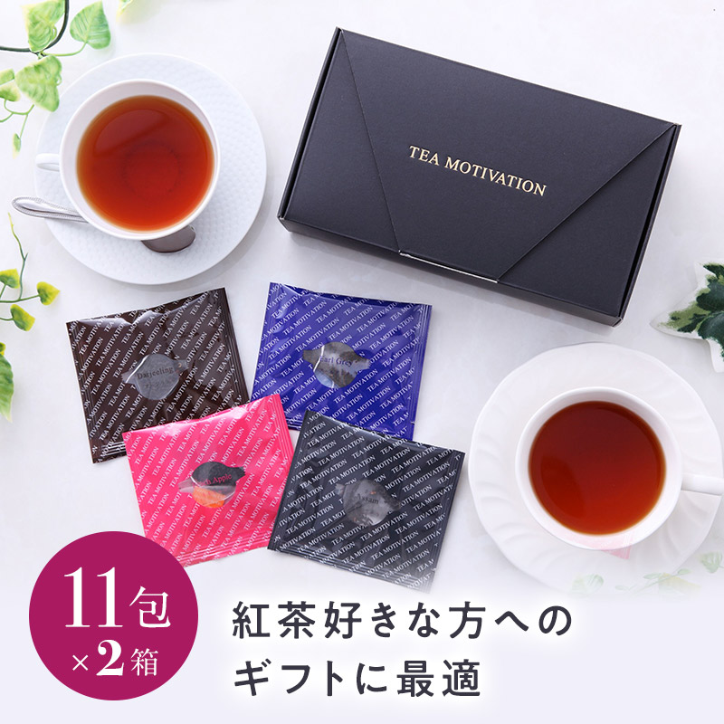 楽天市場 あす楽 紅茶 ギフト セット Teamotivation 22個入り アソートセット 手提げ袋付き 母の日 ギフト 誕生日 女性 ティーバッグ 高級 おしゃれ 茶葉 贈り物 プレゼント かわいい お茶 健康 個包装 手土産 職場 送料無料 Rsl だんぼーる本舗