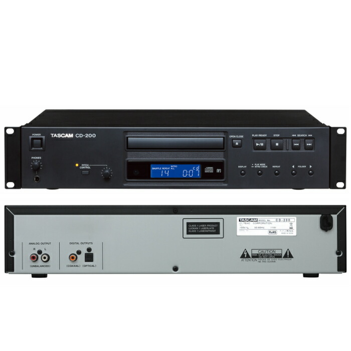 TASCAM(タスカム) CD-200 2Uラックマウント(リモコン付属)