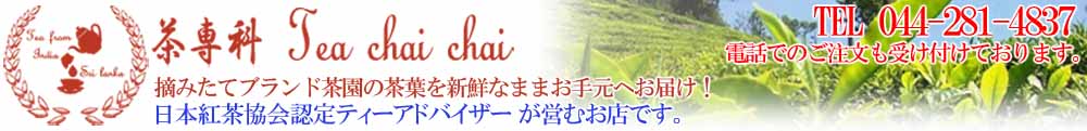 茶専科 ティチャイチャイ:世界中から探してきた紅茶葉を販売しています。