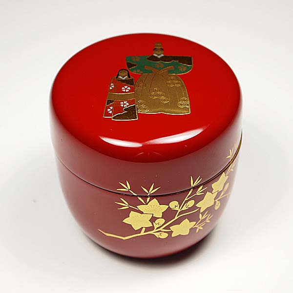 茶道具　雛蒔絵　中棗　寿峰　共箱　ひな　桃の節句　漆器　茶会　茶器　稽古　お雛様 楽天市場】茶道具 薄茶器 立雛蒔絵 中棗 田中宗凌作 桐箱入 : お