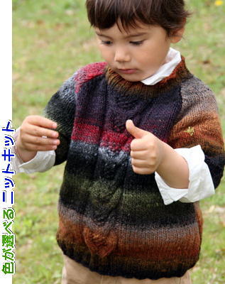 楽天市場】野呂英作のくれよんで編むキッズ用ラグラン袖のセーター